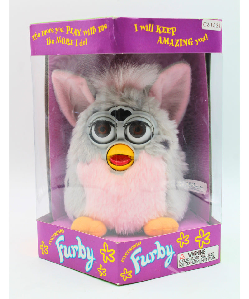 Tiger | Pink/Grey Leopard Electronic Furby | Non-Mint Box