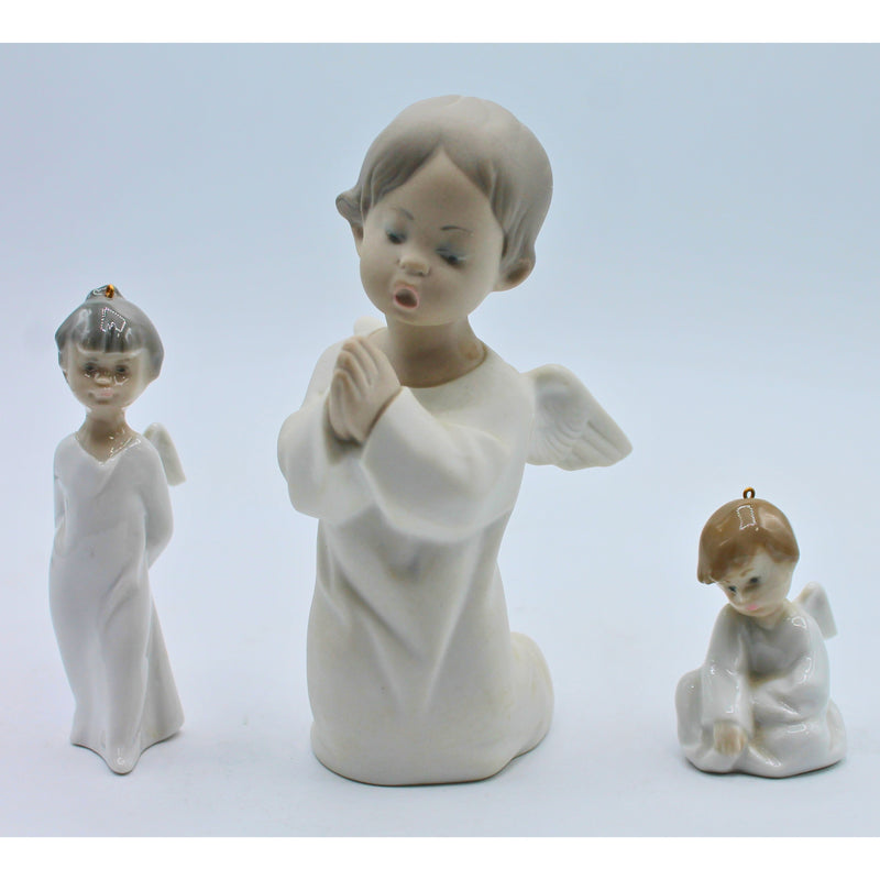 Lladró | Lot of 3: Angel Child & Mini Angels | Small Chip