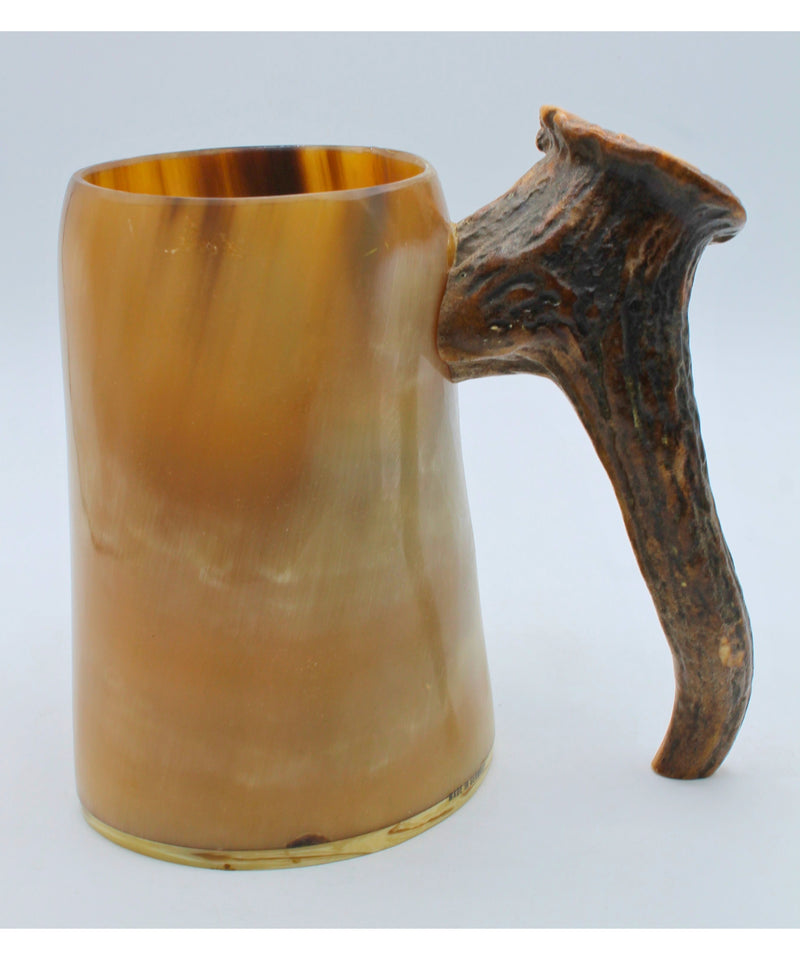 German Horn and Antler Mug | No Box