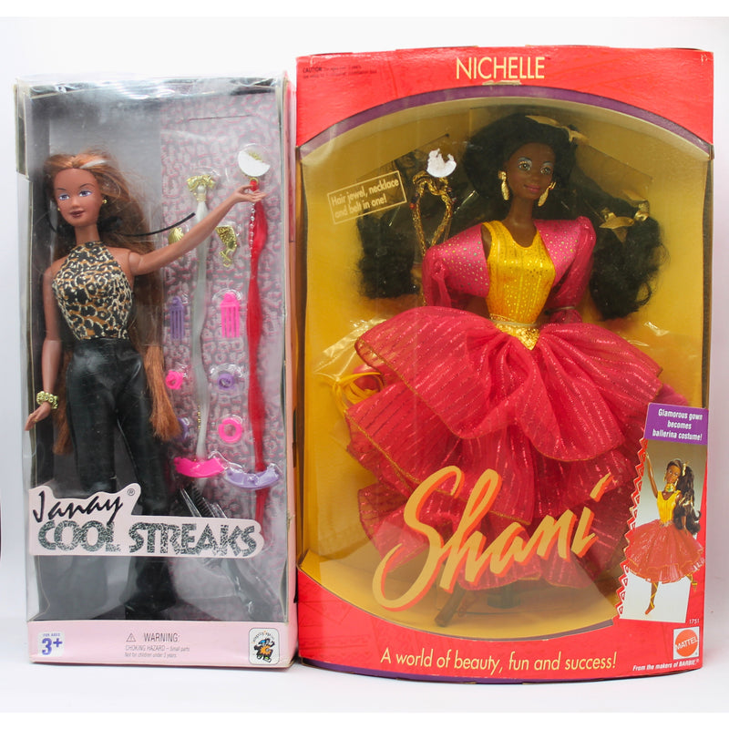 Lot of 2: Nichelle & Janay Dolls | Damaged Boxes