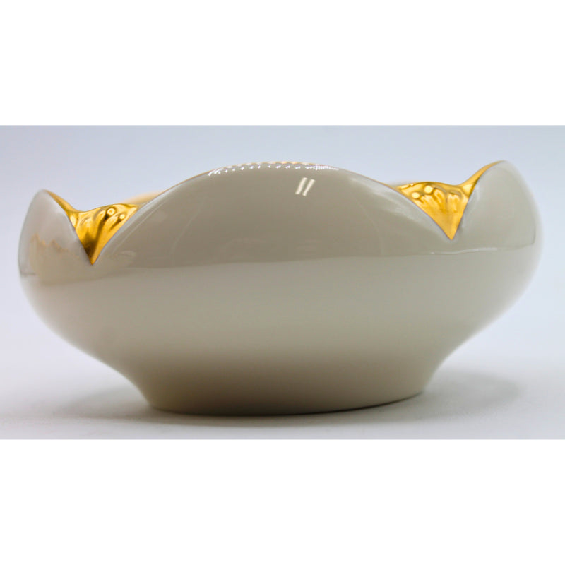 Pickard | Two Ivory & Gold Tulip Bowls | Marks