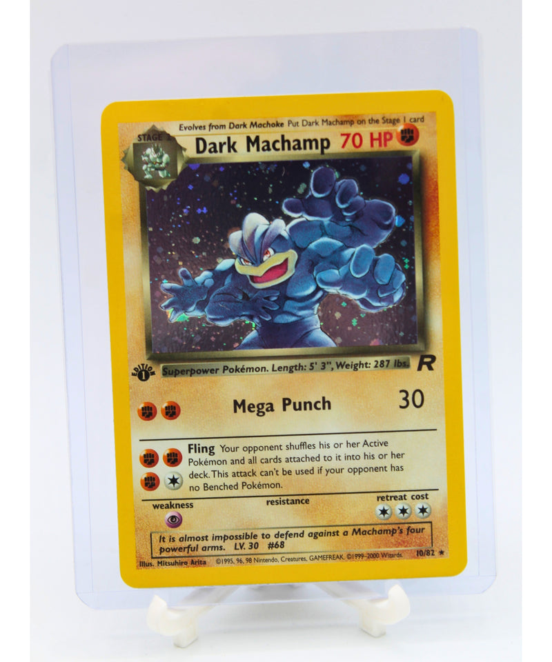 Pokemon | 1st Edition Rare Holo Dark Machamp 10/82 | Excellent Condition