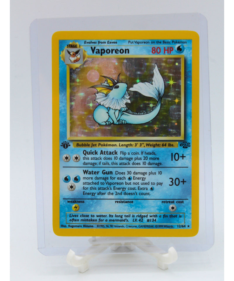 Pokemon | 1st Edition Rare Holo Vaporeon | Excellent Condition