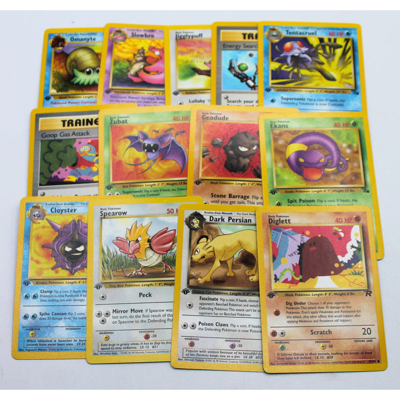 Random Lot of 85: 1st Edition Pokemon Cards | Non - Mint