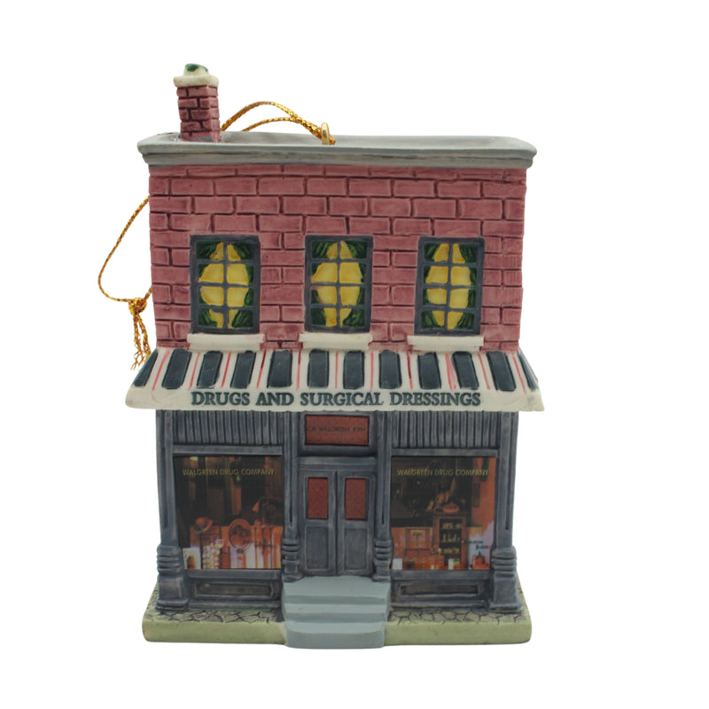 Hallmark Ornament: 2001 The First Walgreen Drugstore | QGO3082