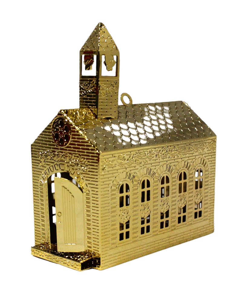 Hallmark Ornament: 1991 Festive Brass Church | QLX7179