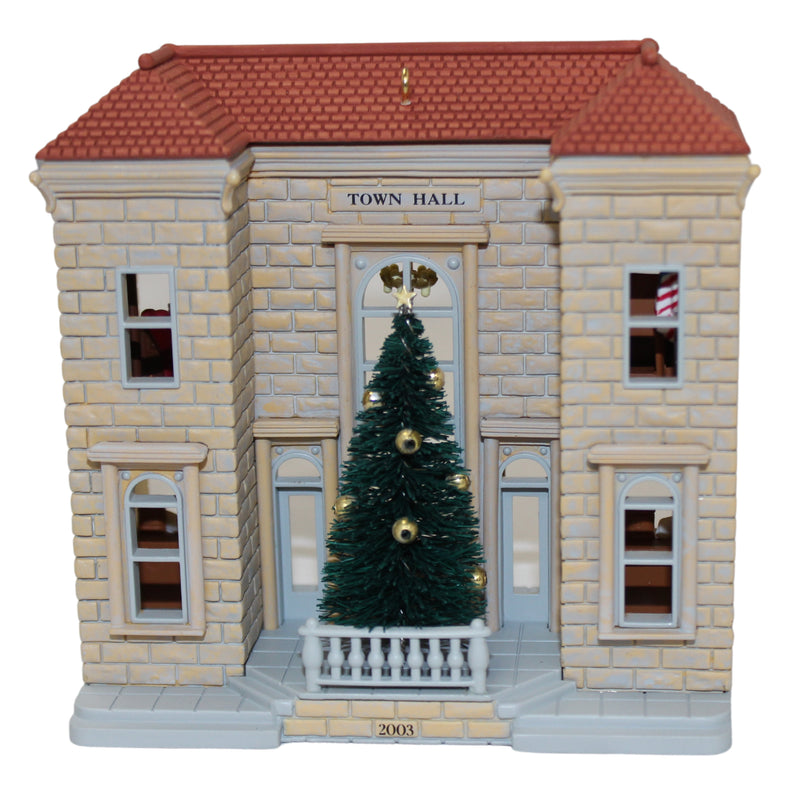 Hallmark Ornament: 2003 Town Hall and Mayor's Christmas Tree | QX2467