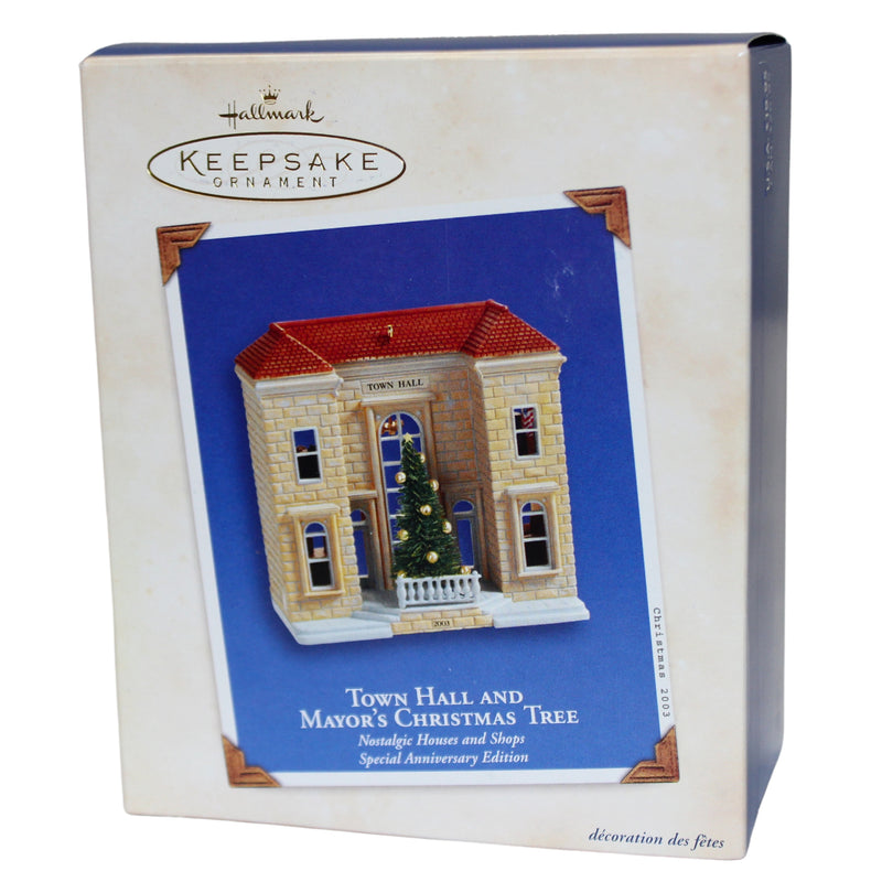 Hallmark Ornament: 2003 Town Hall and Mayor's Christmas Tree | QX2467