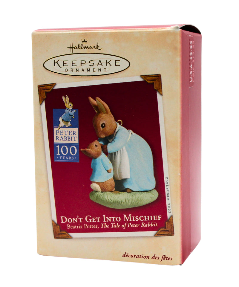 Hallmark Ornament: 2002 Don't Get Into Mischief | QX2906 | Beatrix Potter