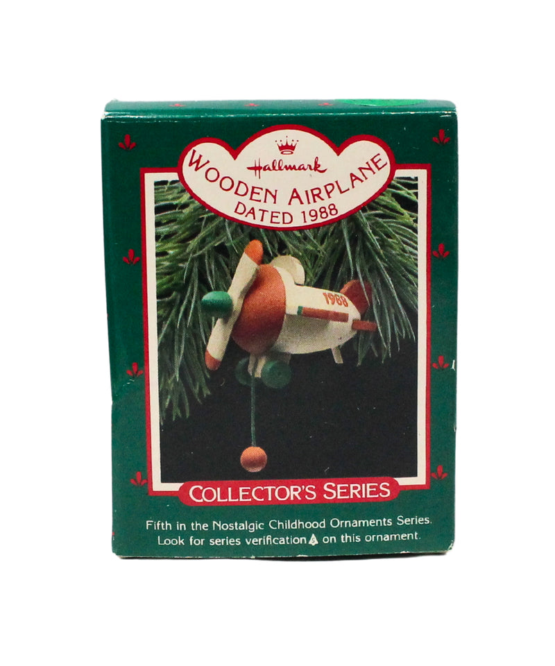 Hallmark Ornament: 1988 Wooden Airplane | QX4041