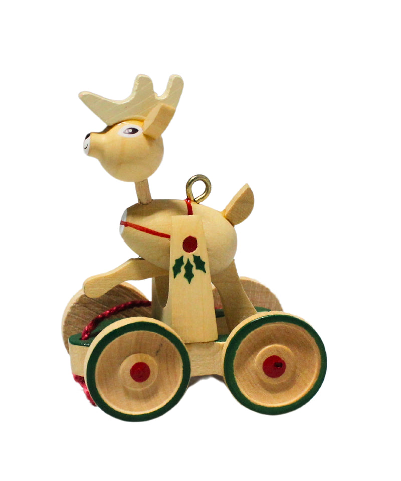 Hallmark Ornament: 1986 Wooden Reindeer | QX4073