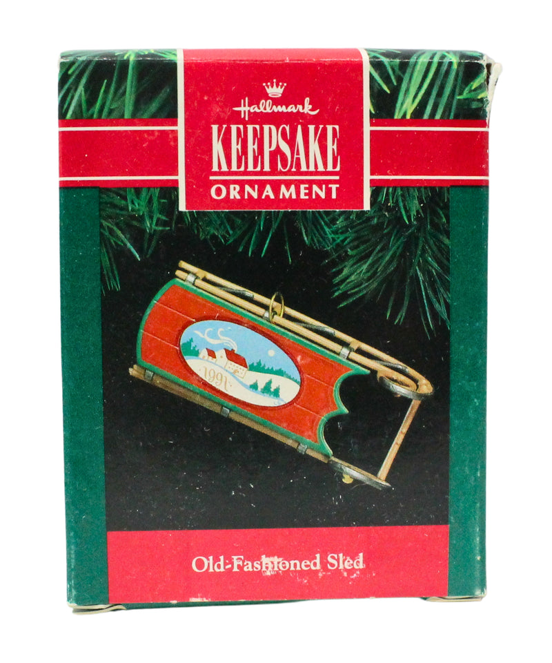 Hallmark Ornament: 1991 Old Fashioned Sled | QX4317