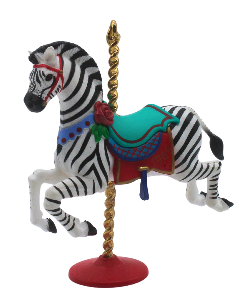 Hallmark Ornament: 1989 Carousel Zebra | QX4515