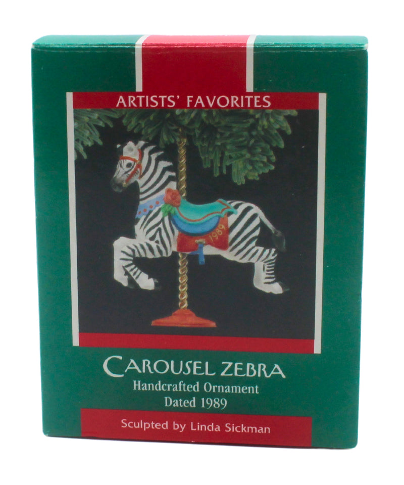 Hallmark Ornament: 1989 Carousel Zebra | QX4515