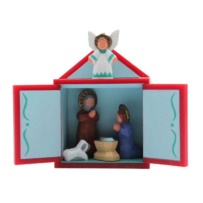 Hallmark Ornament: 1989 Miniture Crèche | QX4592