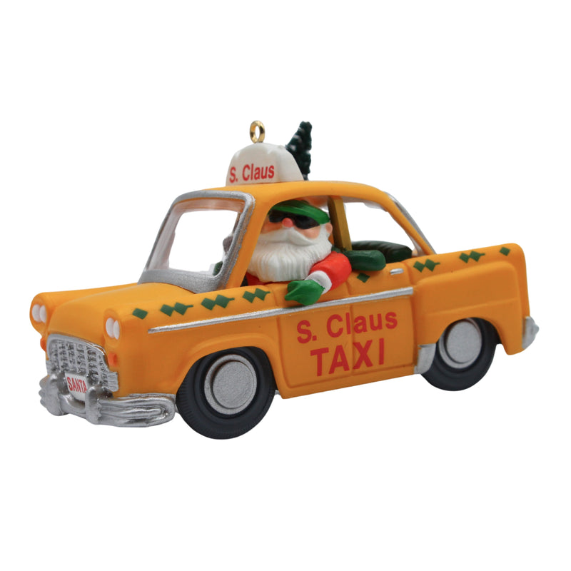 Hallmark Ornament: 1990 S. Claus Taxi | QX4686