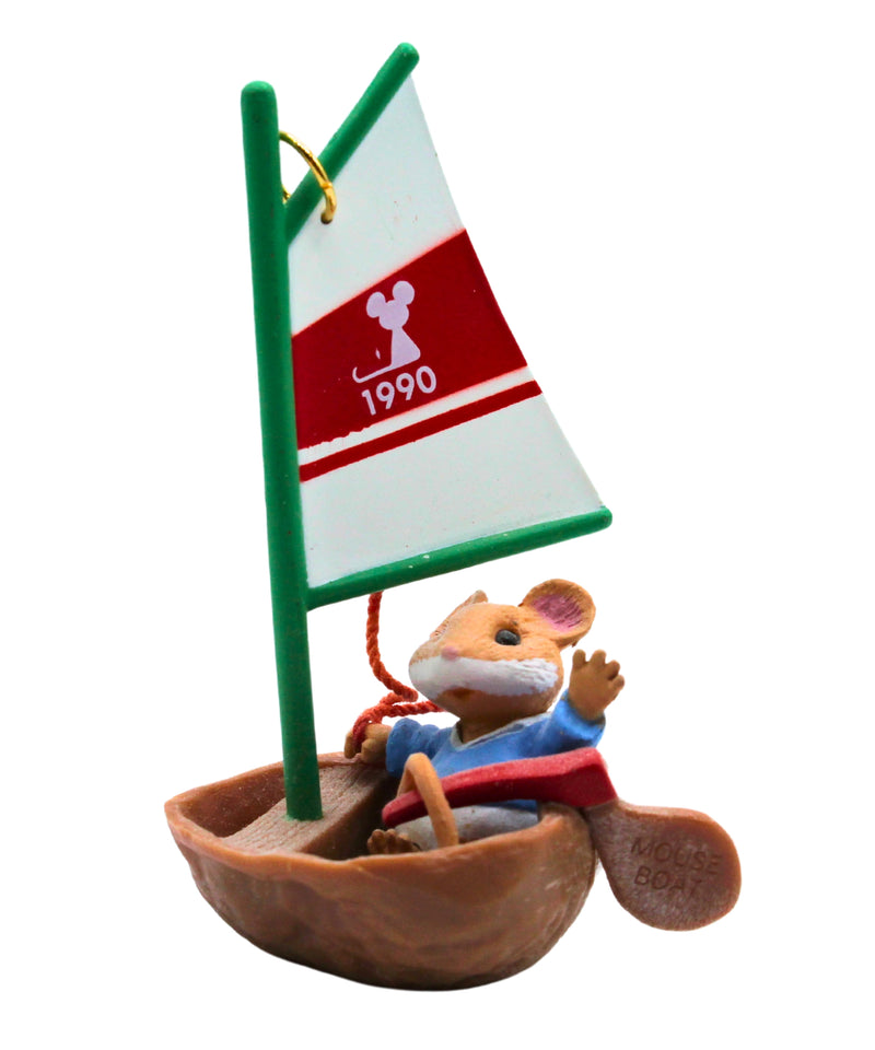 Hallmark Ornament: 1990 Mouseboat | QX4753