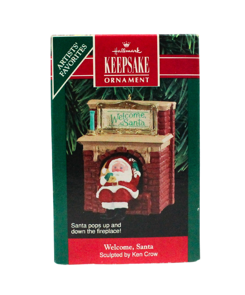 Hallmark Ornament: 1990 Welcome, Santa | QX4773