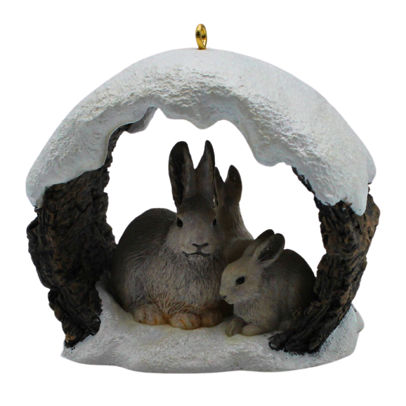 Hallmark Ornament: 1997 Snowshoe Rabbits in Winter | QX5694