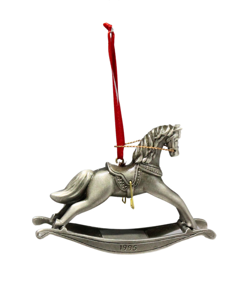 Hallmark Ornament: 1995 Pewter Rocking Horse | QX6167