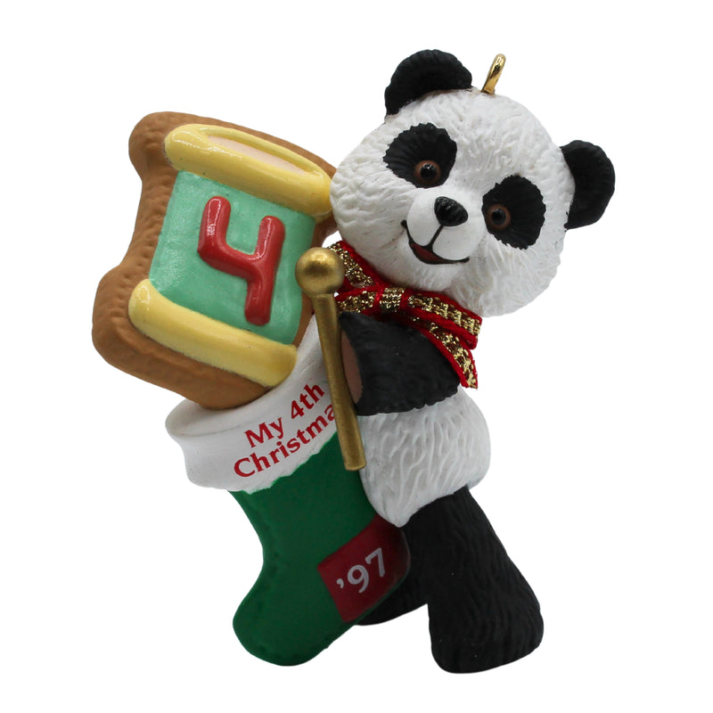 Hallmark Ornament: 1997 Child's Fourth Christmas | QX6512 | Panda