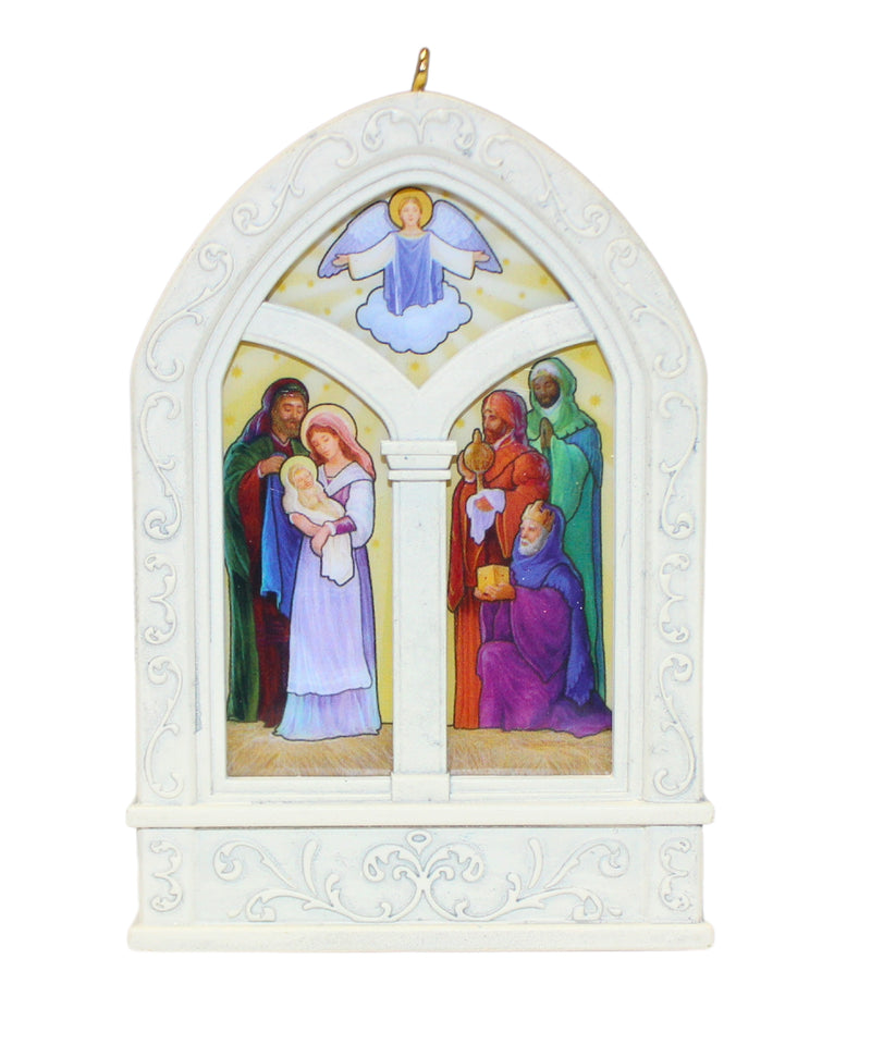 Hallmark Ornament: 2012 Peace On Earth | QX8011 | Windows of Faith