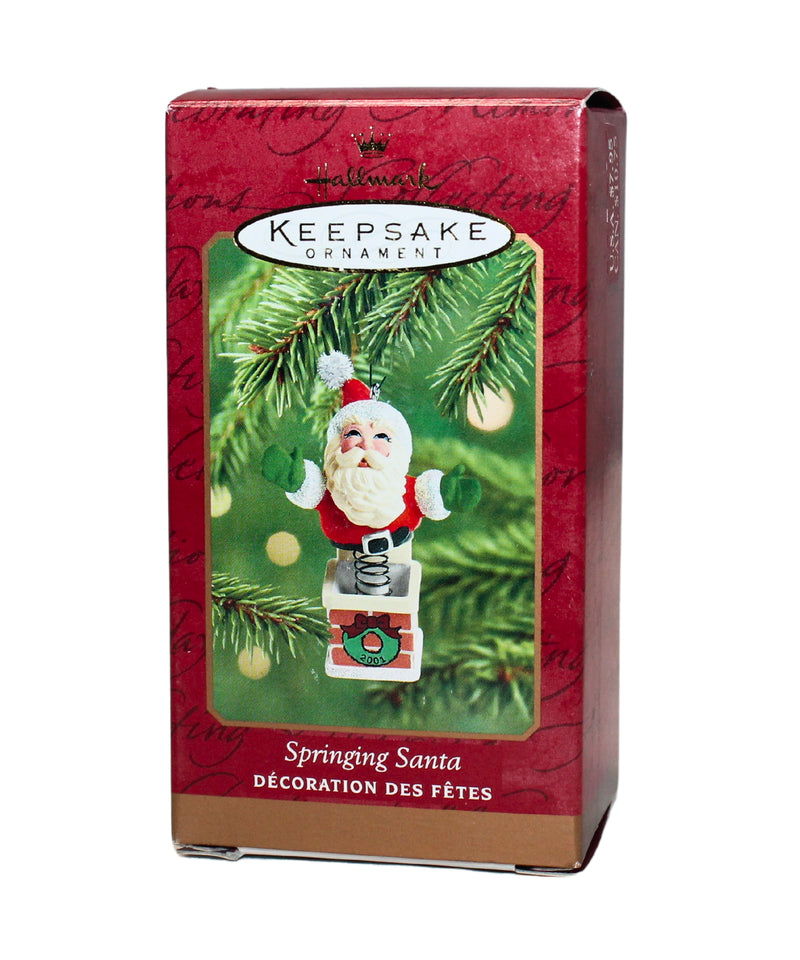 Hallmark Ornament: 2001 Springing Santa | QX8085