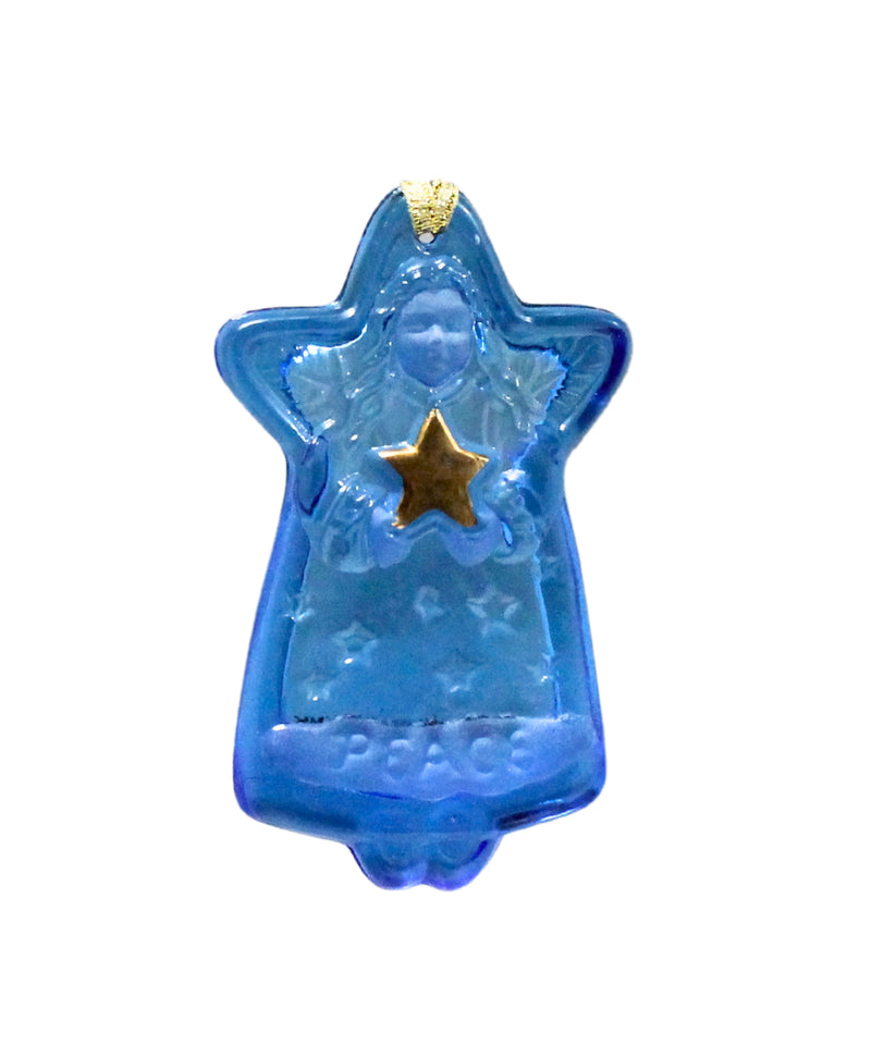 Hallmark Ornament: 2000 Blue Glass Angel | QX8381