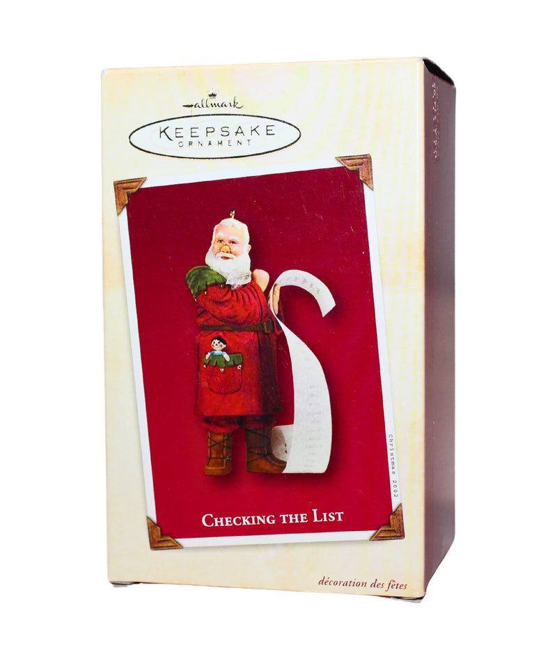 Hallmark Ornament: 2002 Checking The List | QX8493