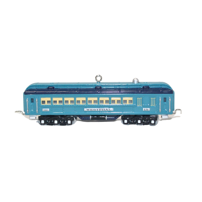 Hallmark Ornament: 2002 Blue Comet Passenger Car | QX8833 | Lionel