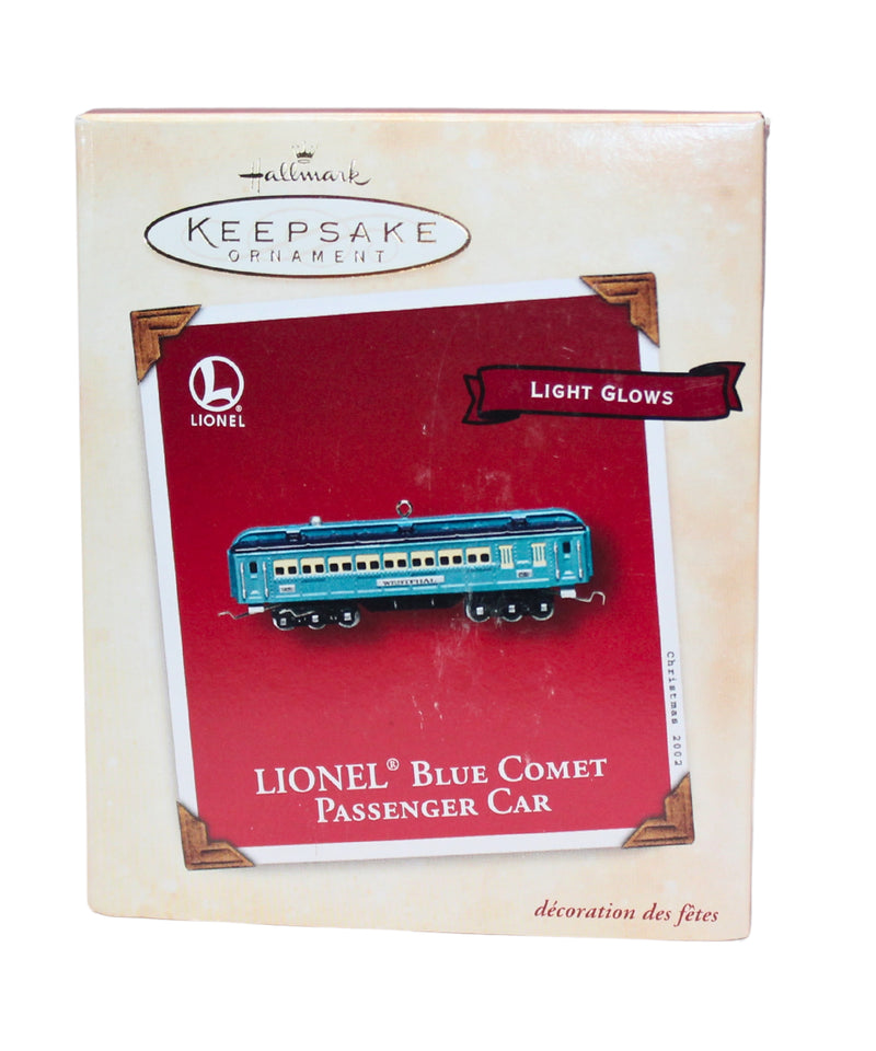 Hallmark Ornament: 2002 Blue Comet Passenger Car | QX8833 | Lionel