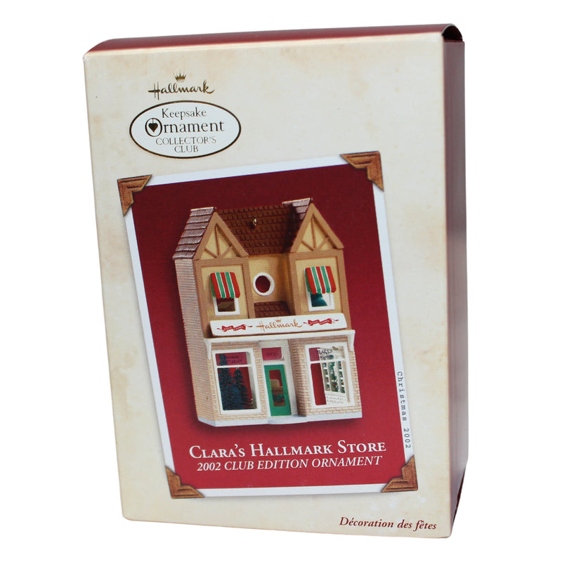 Hallmark Ornament: 2002 Clara's Hallmark Store | QXC4583 | Club Edition