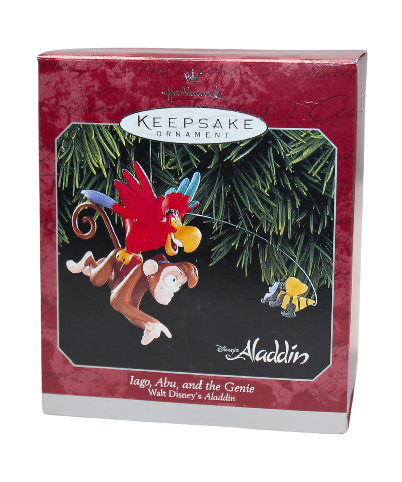 Hallmark Ornament: 1998 Iago, Abu, and the Genie | QXD4076 | Aladdin