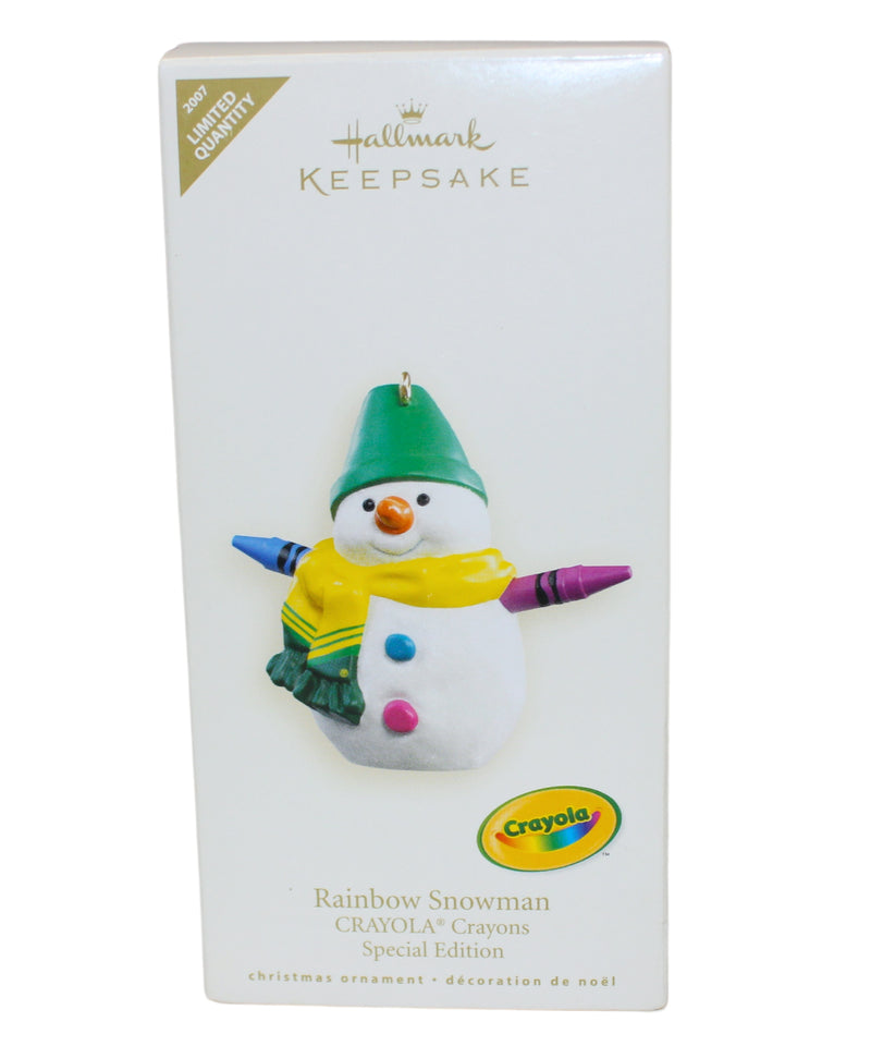 Hallmark Ornament: 2007 Rainbow Snowman | QXE9117 | Crayola