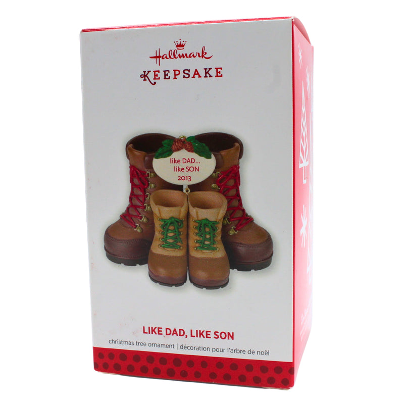 Hallmark Ornament: 2013 Like Dad, Like Son | QXG1322 | Boots