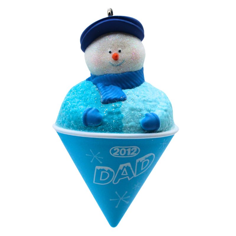 Hallmark Ornament: 2012 Dad | QXG4584 | Snow Cone