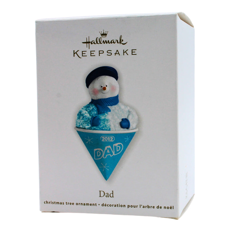 Hallmark Ornament: 2012 Dad | QXG4584 | Snow Cone