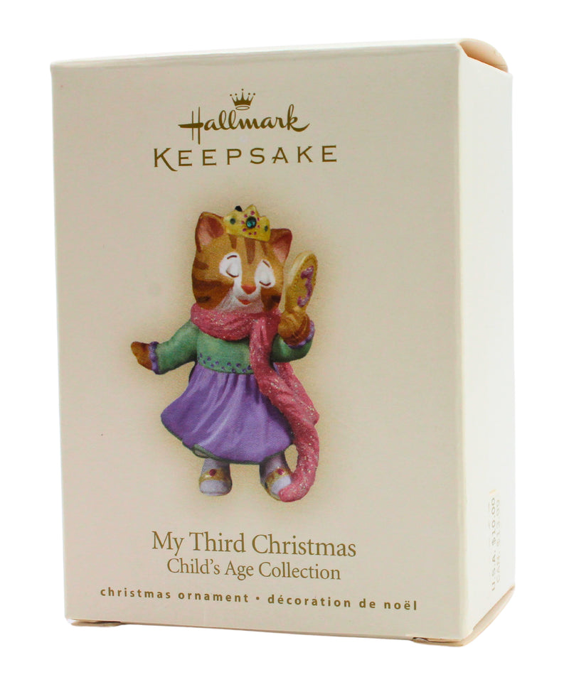 Hallmark Ornament: 2007 My Third Christmas | QXG6299 | Cat