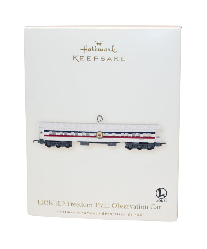 Hallmark Ornament: 2007 Freedom Train Observation Car | QXI2017 | Lionel