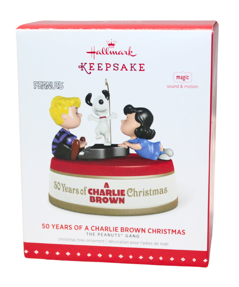 Hallmark Ornament: 2015 50 Years of a Charlie Brown Christmas | QXI2389 | Peanuts