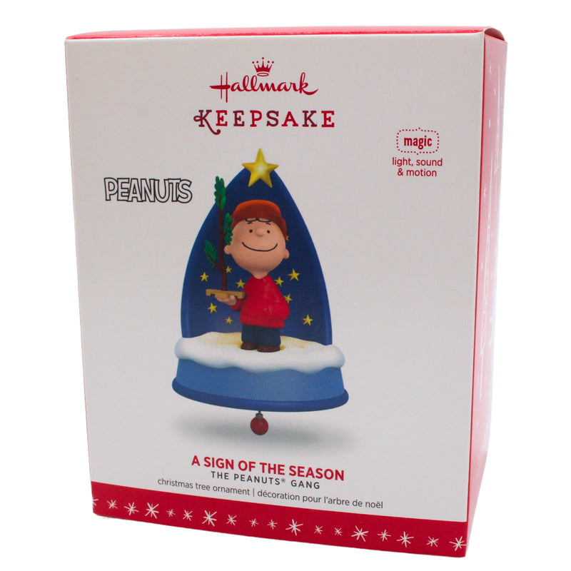 Hallmark Ornament: 2016 A Sign of the Season | QXI3281 | Peanuts