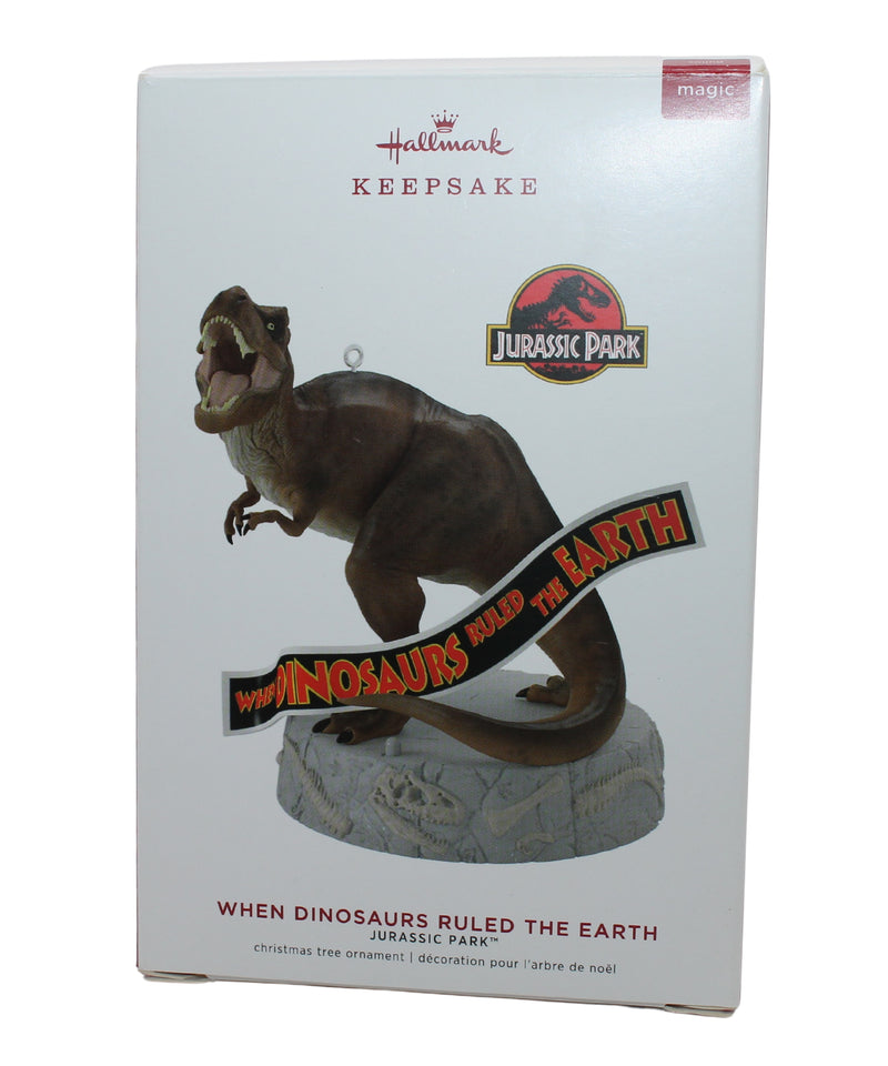 Hallmark Ornament: 2019 When Dinosaurs Ruled the Earth | QXI3699 | Jurassic Park