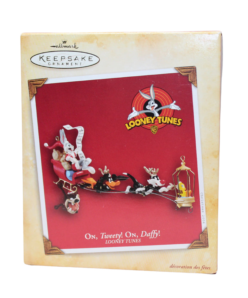 Hallmark Ornament: 2004 On, Tweety! On, Daffy! | QXI4011 | Looney Tunes