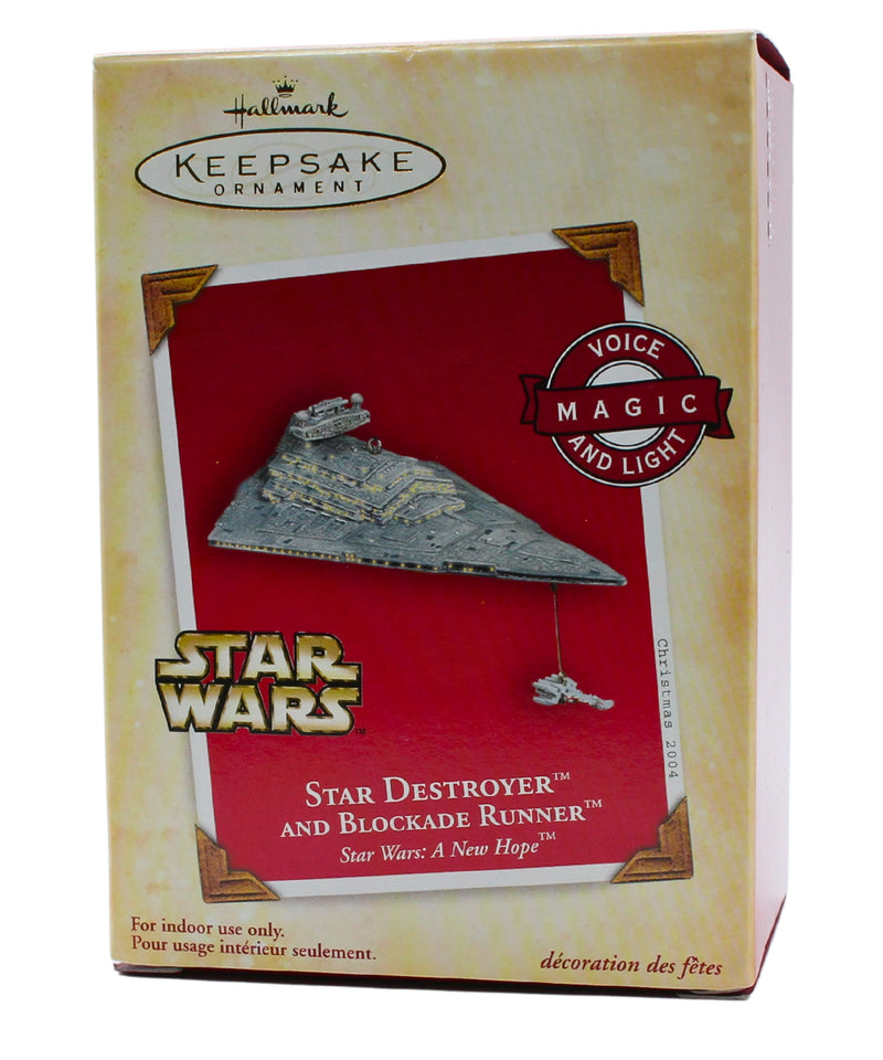 Hallmark Ornament: 2004 Star Destroyer and Blockade Runner | QXI4064 | Star Wars