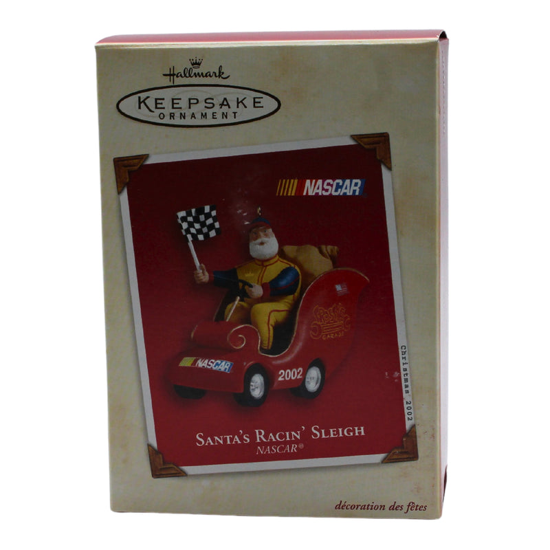 Hallmark Ornament: 2002 Santa's Racin' Sleigh | QXI5306 | Nascar