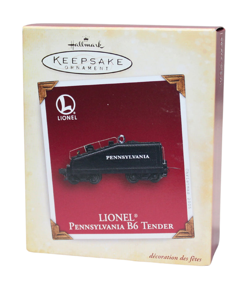 Hallmark Ornament: 2005 Pennsylvania B6 Tender | QXI6122 | Lionel