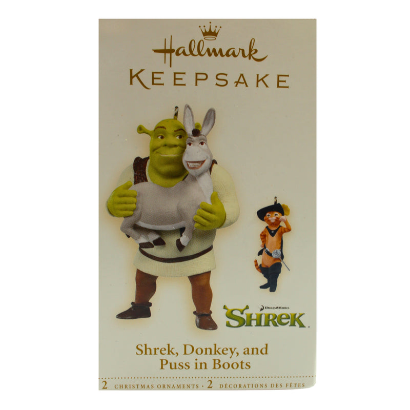 Hallmark Ornament: 2006 Shrek, Donkey, and Puss in Boots | QXI6226