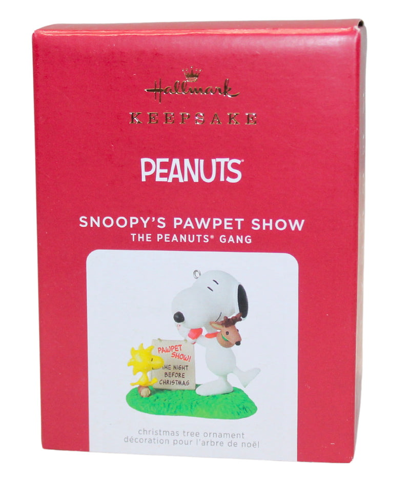 Hallmark Ornament: 2021 Snoopy's Pawpet Show | QXI7312 | Peanuts