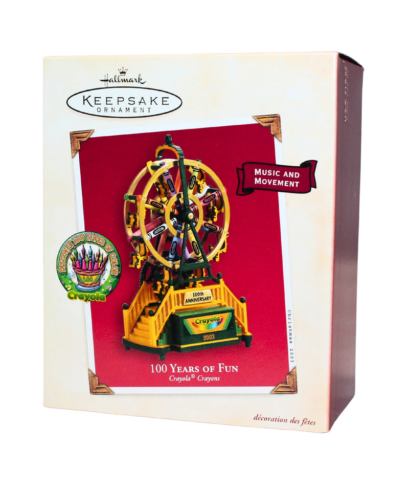 Hallmark Ornament: 2003 Years of Fun, 100 | QXI8769 | Crayola