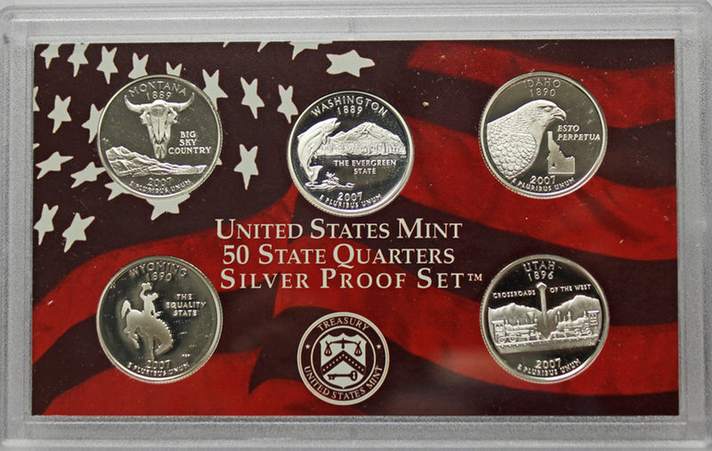 Random Proof Silver State Quarter Set Gem Cameo No Box/COA